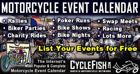 cycle fish|Motorcycle Events & Biker Rallies 2025 .